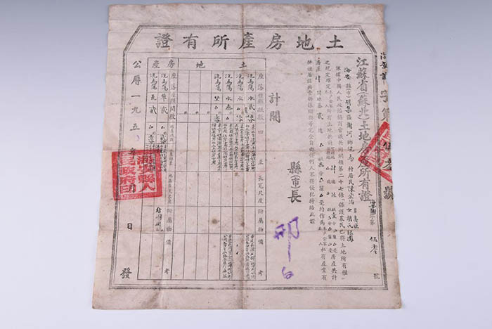 Chen Hongzhi land and real estate ownership certificate